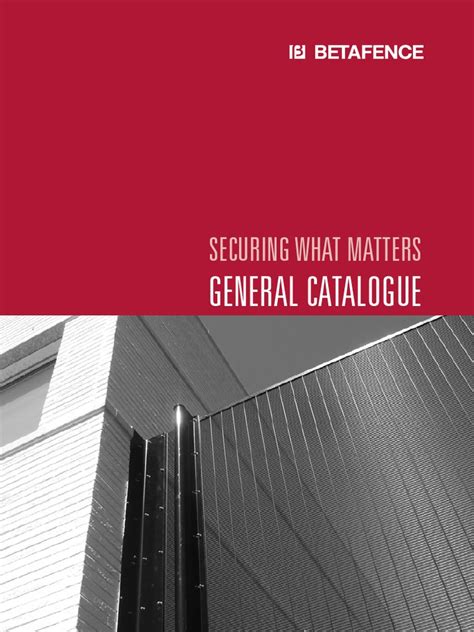 catalogue betafence pdf - Befr 2023 Betafence Catalogue 